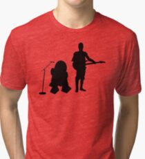 R2D2 C3PO Rock Band Tri-blend T-Shirt