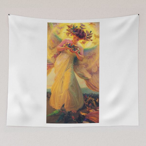 Item preview, Franz Dvorak - Angel of the Birds - 1910 - Oil on Canvas designed and sold by CrankyOldDude.