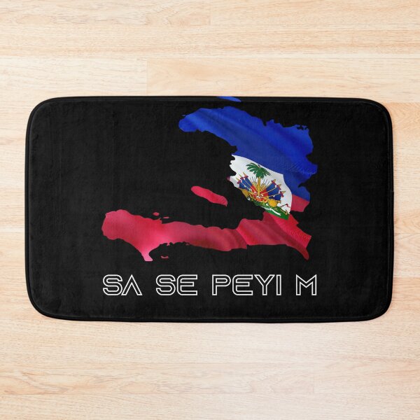 Item preview, Sa Se Peyi M Haiti Kat Ak Drapo - It's My Country Map With Flag designed and sold by makeitadmirable.