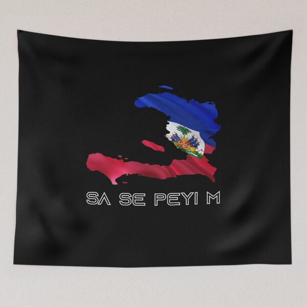 Item preview, Sa Se Peyi M Haiti Kat Ak Drapo - It's My Country Map With Flag designed and sold by makeitadmirable.
