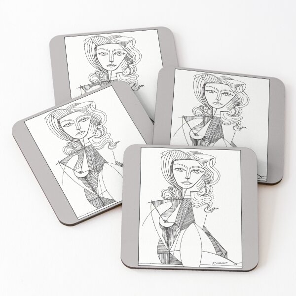 Item preview, JACQUELINE ROQUE : Vintage 1953  Pen and Pencil Print designed and sold by posterbobs.