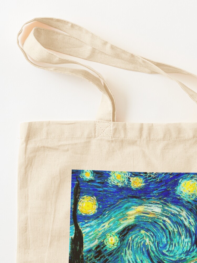 Van Gogh Tote Bag the Starry Night Art Print on 