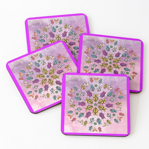Item preview, Purple Beetle Mandala designed and sold by ilse parra recio.