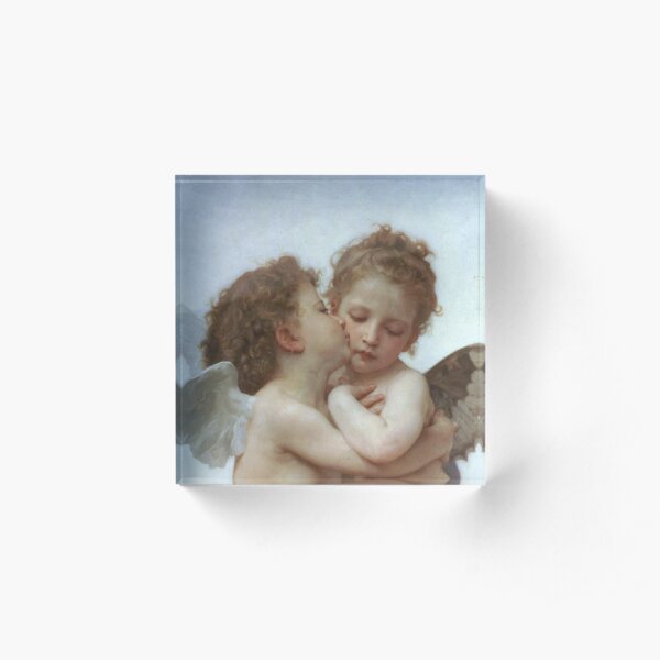 Lamour and Psyche Children – (William Adolphe Bouguereau) Acrylic Block