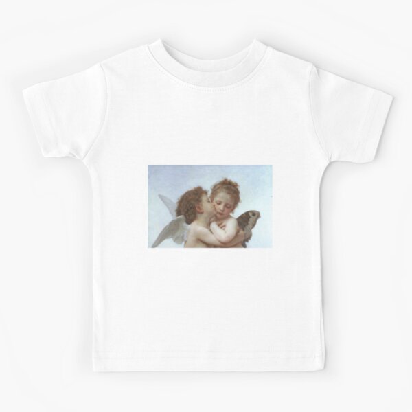 Lamour and Psyche Children – (William Adolphe Bouguereau) Kids T-Shirt