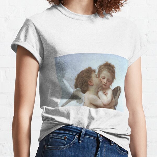 Lamour and Psyche Children – (William Adolphe Bouguereau) Classic T-Shirt