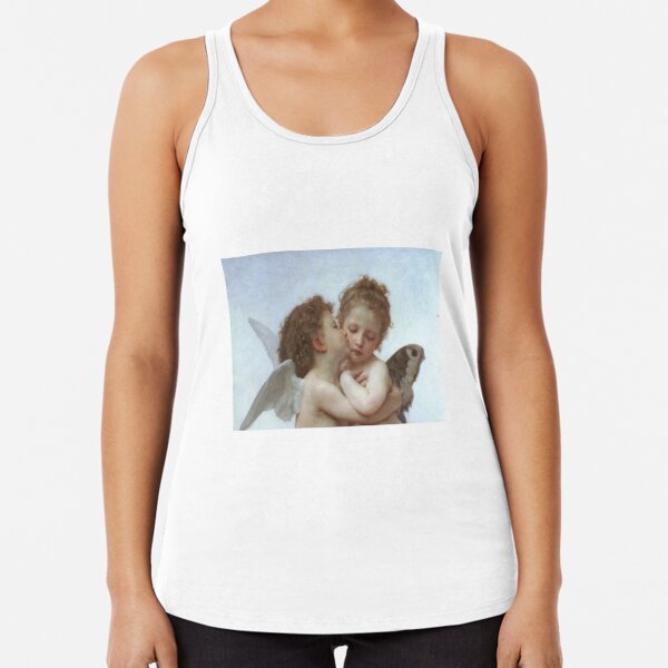Lamour and Psyche Children – (William Adolphe Bouguereau) Racerback Tank Top