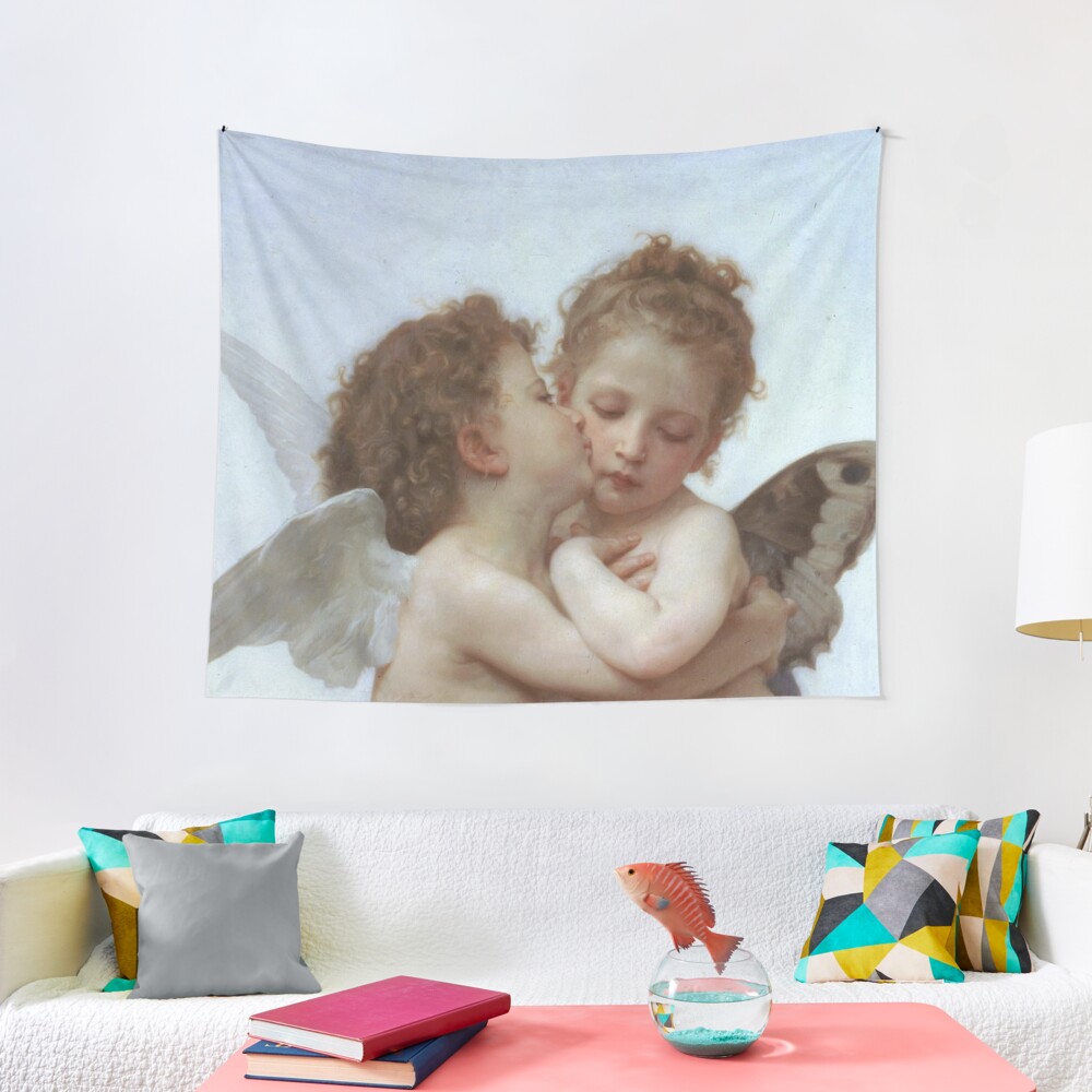 Lamour and Psyche Children – (William Adolphe Bouguereau) Tapestry