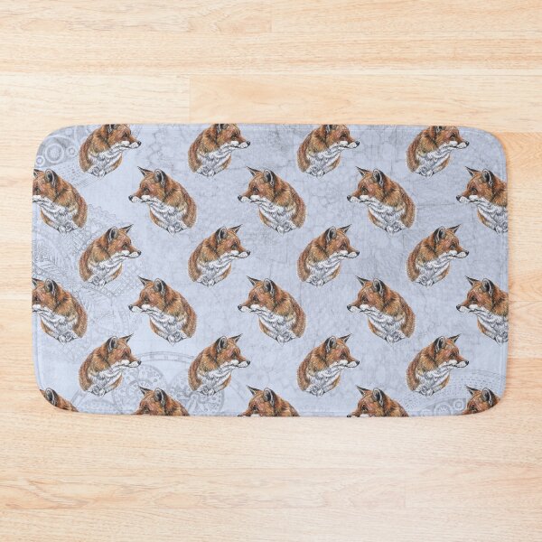 Item preview, Fox - blue vintage designed and sold by LouiseJarvisArt.