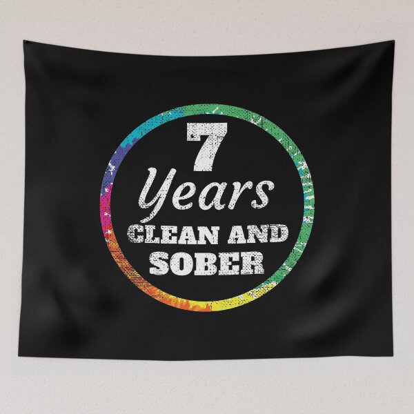 Item preview, 7 Year Clean and Sober Addiction print designed and sold by kayelex.