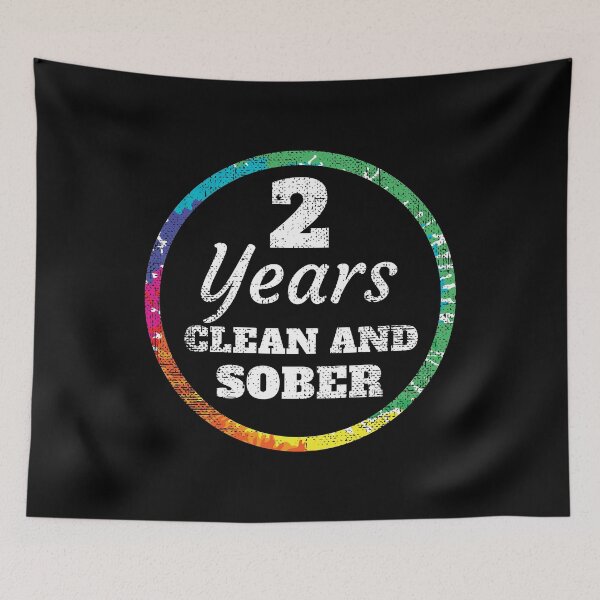 Item preview, 2 Year Clean and Sober Addiction print designed and sold by kayelex.