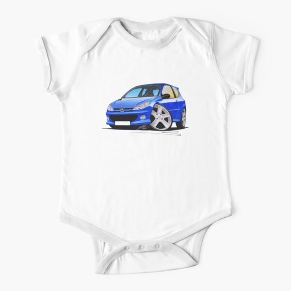 Peugeot 6 Gti Silver Baby One Piece By Yeomanscarart Redbubble