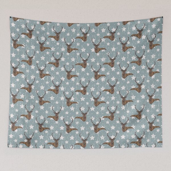 Item preview, Blue Star - Stag scarf designed and sold by LouiseJarvisArt.