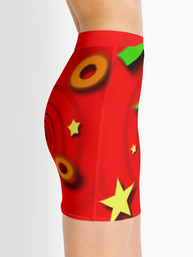 Alternate view of Vertigo Red Mini Skirt