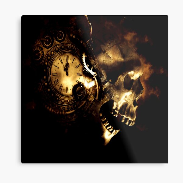Aperçu de l'œuvre Steampunk | Horloge Steampunk | Crâne Steampunk créée et vendue par Gascondi.