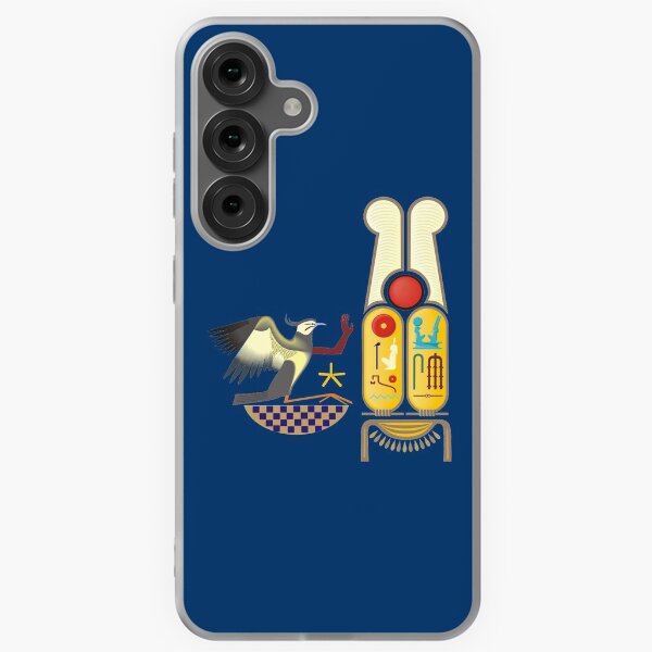 Item preview, Ramesses the Great's Cartouches with adoring Rekhyt Birds designed and sold by HoremWeb.