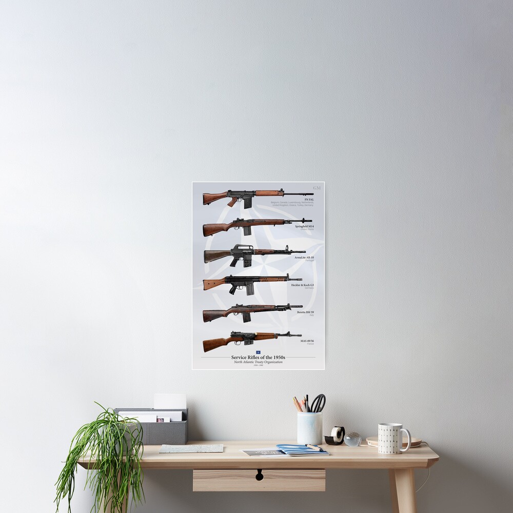 Battle Rifles of NATO Poster