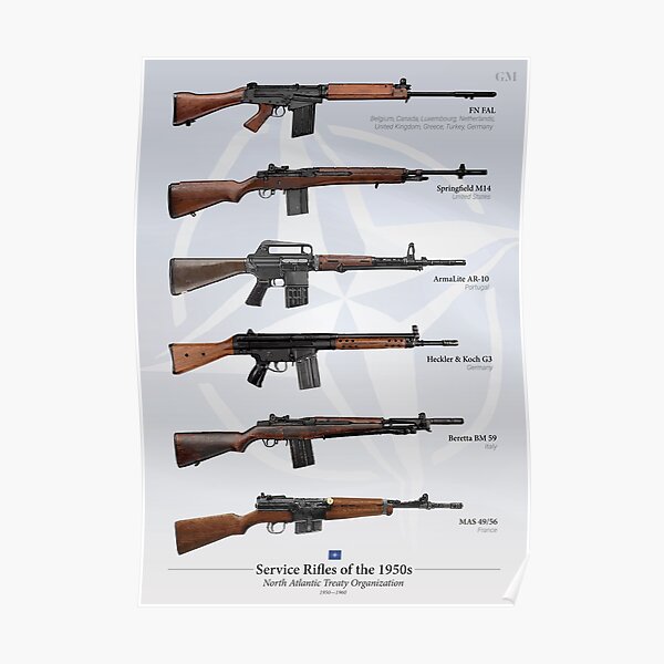 Battle Rifles of NATO Poster