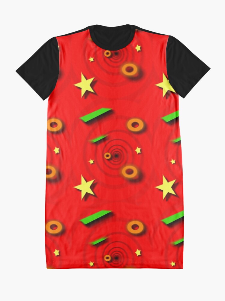 Alternate view of Vertigo Red Graphic T-Shirt Dress
