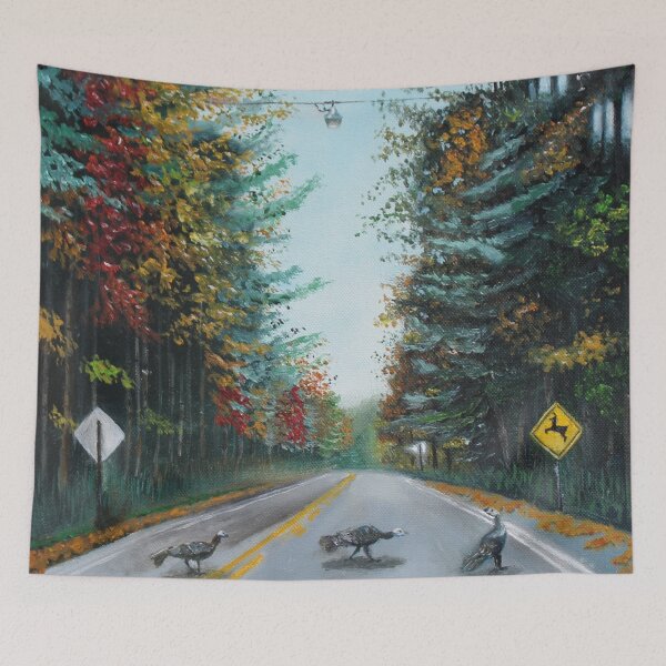 Item preview, Turkey Crossing Autumn Tree Art designed and sold by mary hughes.