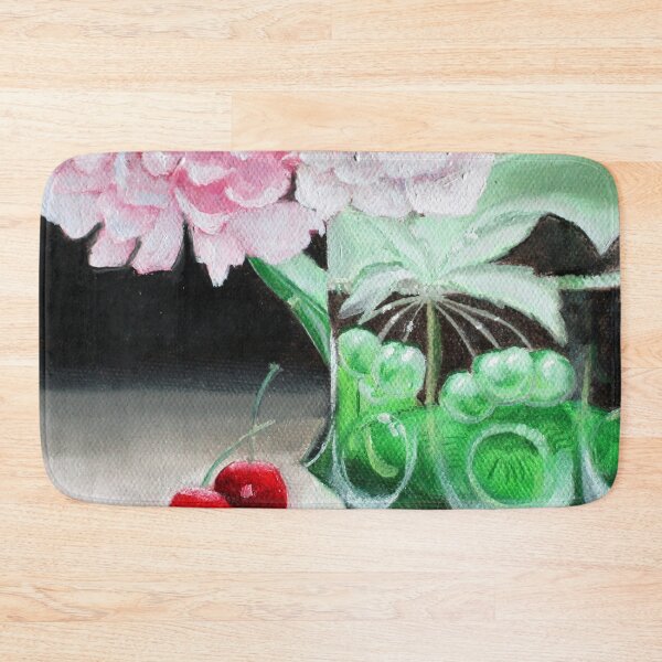 Item preview, Cherry Blossoms in Green Glass designed and sold by mary hughes.
