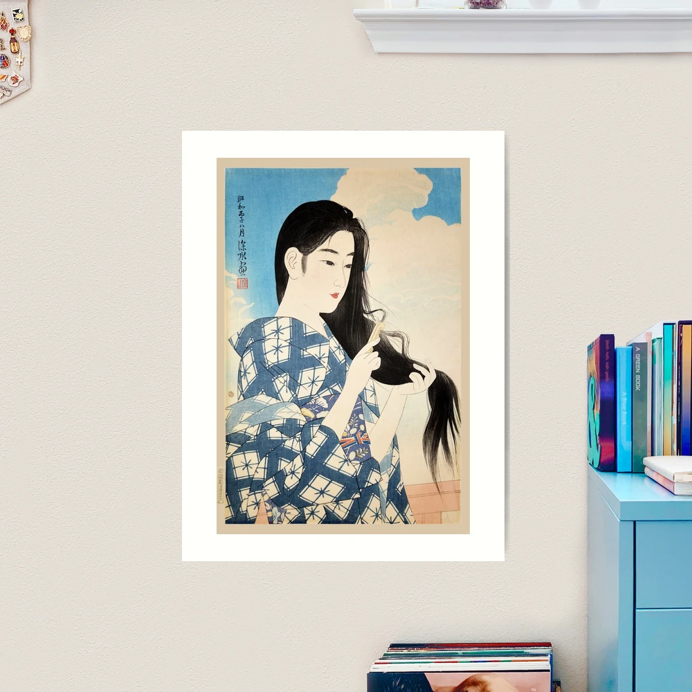 Japanese Classic Geisha Lady Art | Art Print