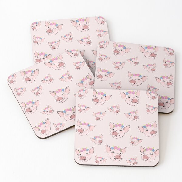 Item preview, Cute farmhouse style pig pattern designed and sold by tfortier.