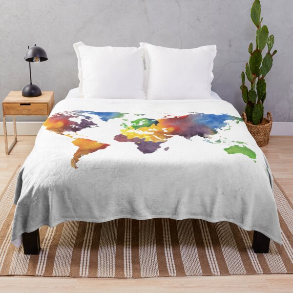 Item preview, Watercolor Map Of The World Silhouette PNG I designed and sold by Irina Sztukowski.