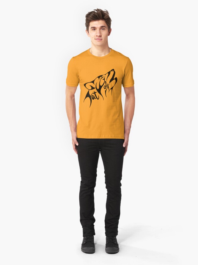 Alternate view of Fat Wolf - Stylised Slim Fit T-Shirt