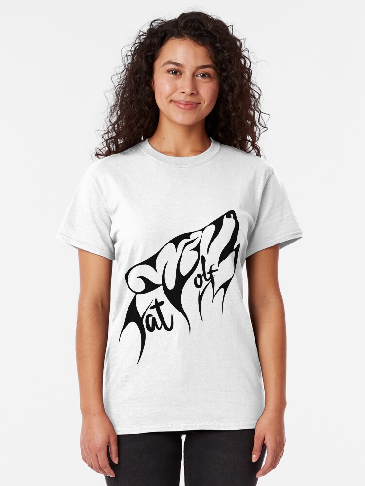Alternate view of Fat Wolf - Stylised Classic T-Shirt