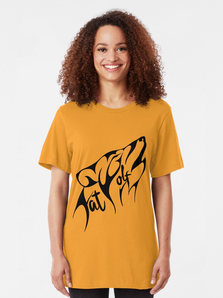 Alternate view of Fat Wolf - Stylised Slim Fit T-Shirt