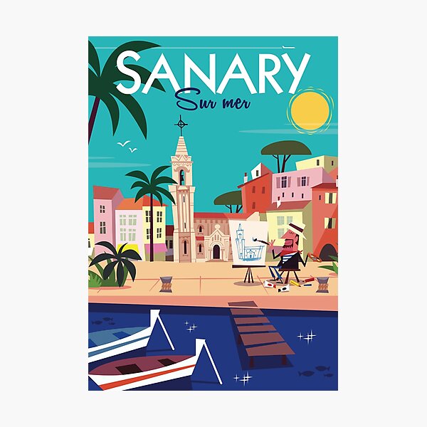 Item preview, Sanary poster designed and sold by Gary Godel.