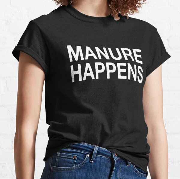 black kow manure t shirt