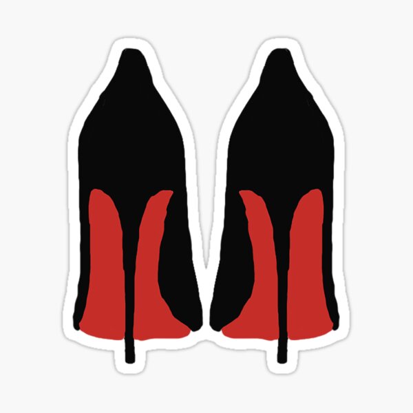 red bottom heels drawing
