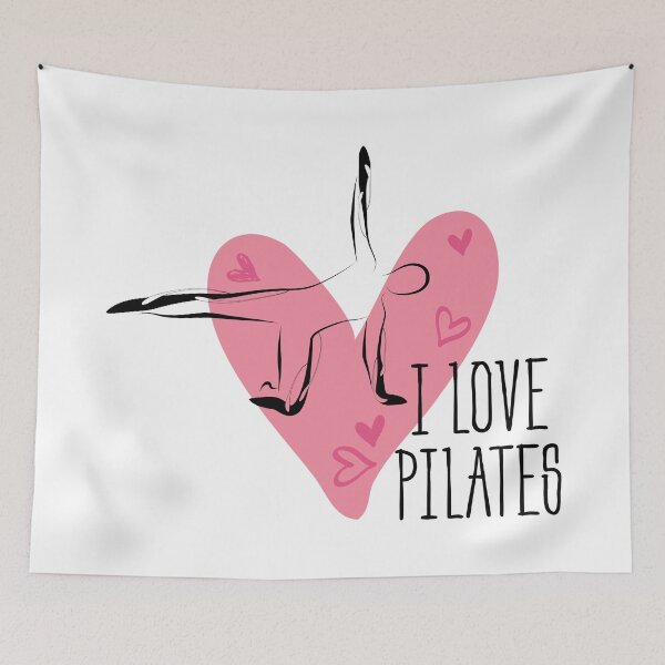 Item preview, Pilates pose and heart designed and sold by sashica.