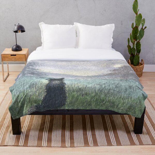 Item preview, Mist Before the Sun, Border Collie Dog in a Landscape designed and sold by SusanAlisonArt.