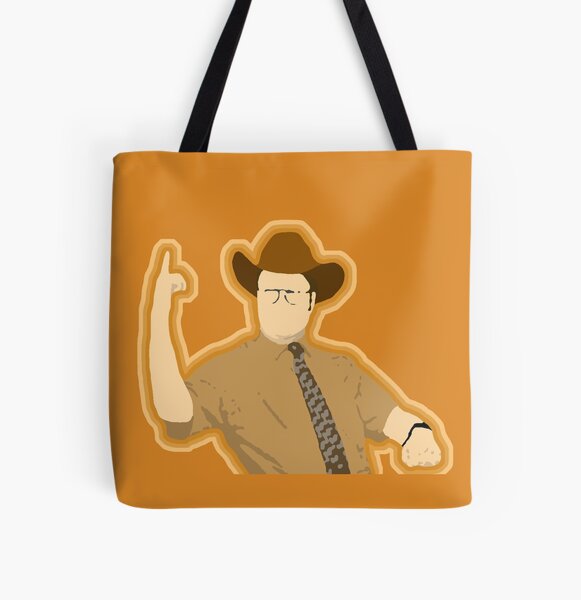 "It's me, Gun Safety Dwight!" Tote Bag by pickledbeets Redbubble