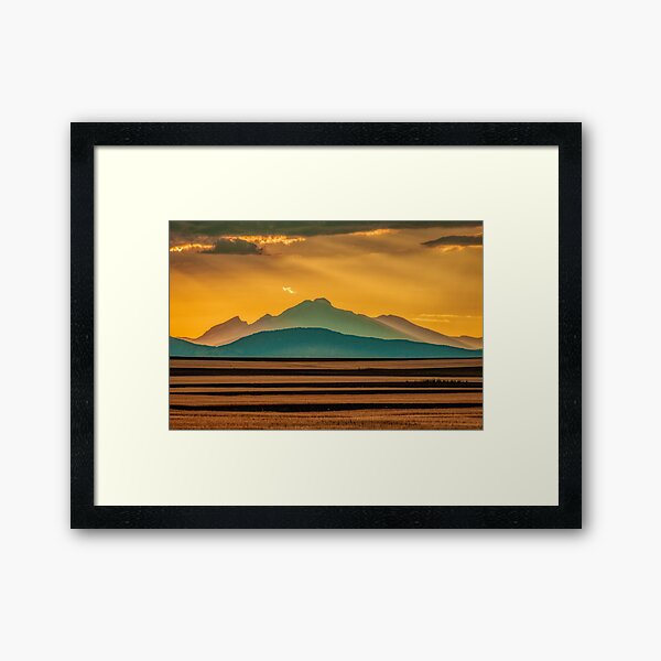 Sunset Music On The Colorado Plains Framed Art Print