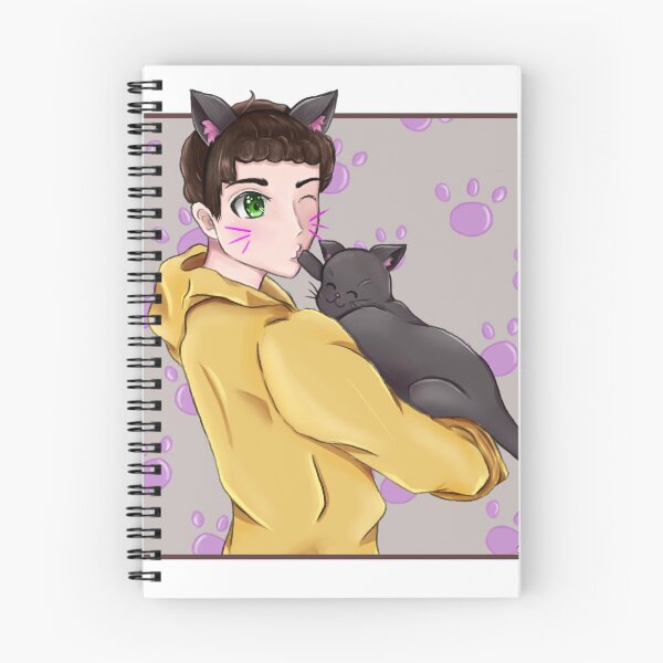 Item preview, Kawaii boy with cat designed and sold by Kurune.