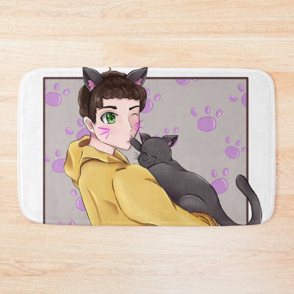 Item preview, Kawaii boy with cat designed and sold by Kurune.