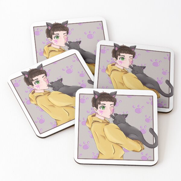 Item preview, Kawaii boy with cat designed and sold by Kurune.