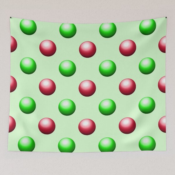 Item preview, Red and Green Christmas Chrome Balls designed and sold by KelseyLovelle.