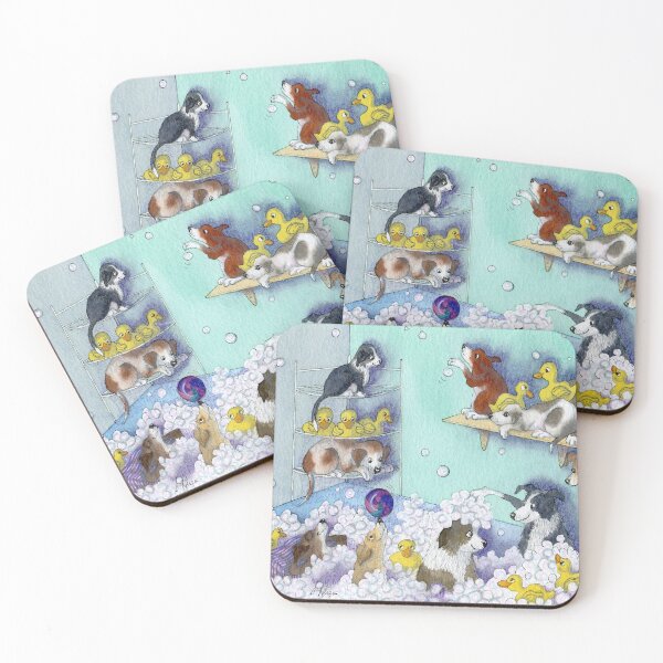 Item preview, Bubble Bath - Pups and Ducks designed and sold by SusanAlisonArt.