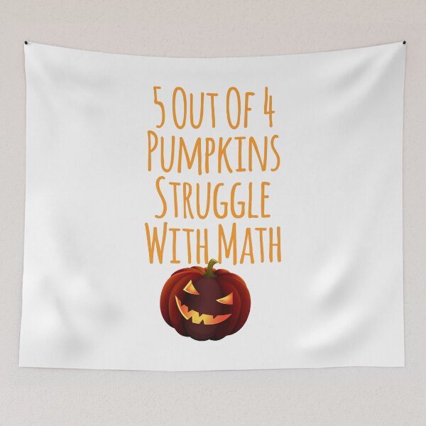 Item preview, 5 Out Of 4 Pumpkins Struggle With Math Paranormal Halloween  designed and sold by at85productions.