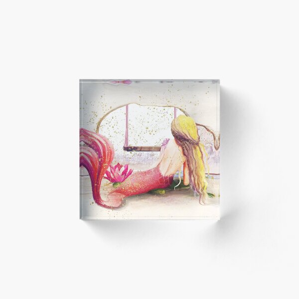 Mermaid Colors Acrylic Block
