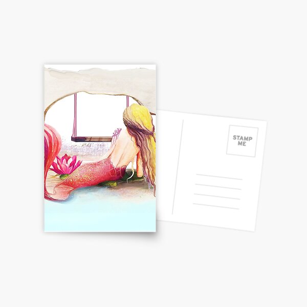 Mermaid Colors Postcard
