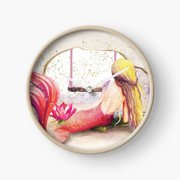 Mermaid Colors Clock