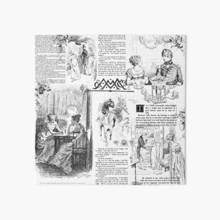 Pride and Prejudice - Pages Art Board Print