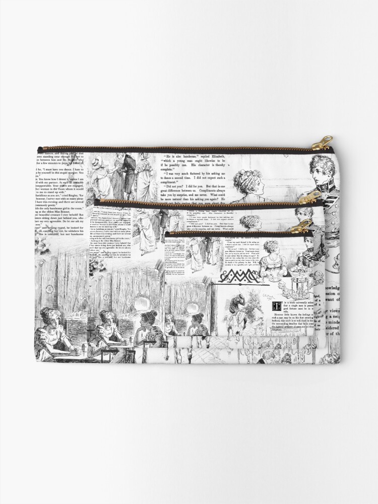 Alternate view of Pride and Prejudice - Pages Zipper Pouch