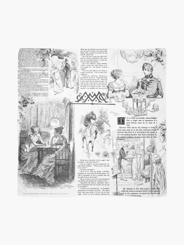 Alternate view of Pride and Prejudice - Pages Scarf
